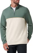 TravisMathew Fibercloud Colorblocked Quarter Zip Pullover
