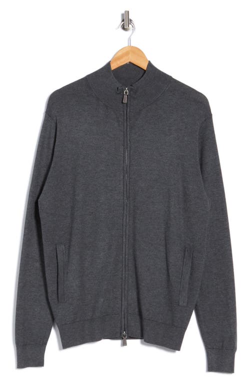 Tom Baine Full Zip Sweater In Animal Print