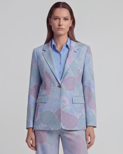 Grain Paisley Womens Tailored Blazer
