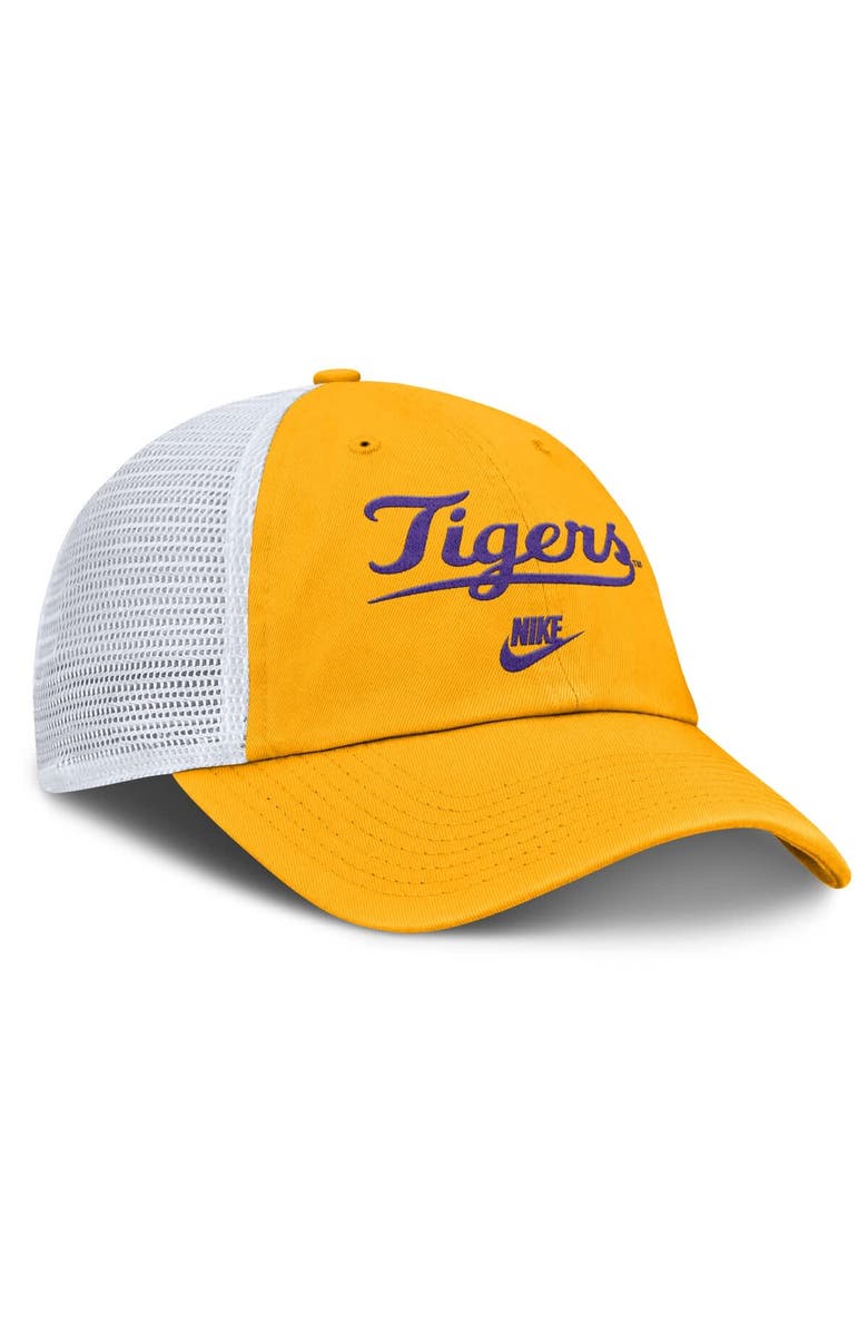 Nike Men's Nike Gold LSU Tigers Club Legacy Adjustable Trucker Hat, Alternate, color, Gold