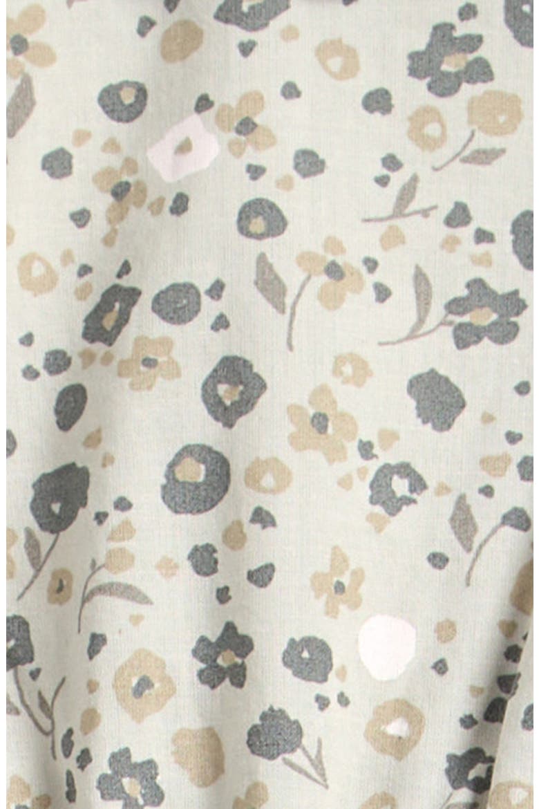 Ruffle Puff Sleeve Organic Cotton Dress, Alternate, color, FORGET-ME-NOT