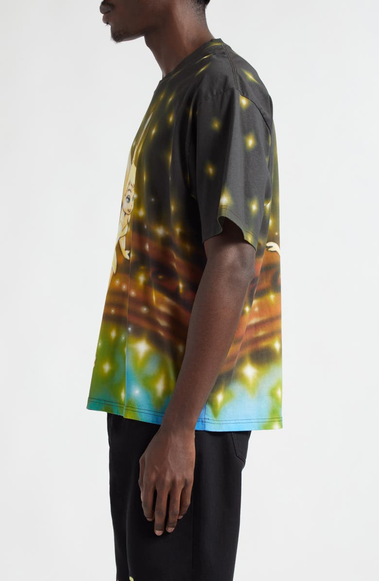 STOCKHOLM SURFBOARD CLUB Airbrush Tinker Bell Organic Cotton Graphic T-Shirt, Alternate, color, Tinker Bell