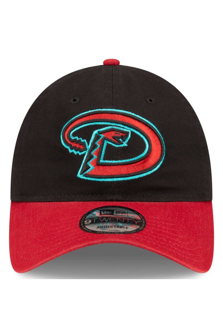 Men's New Era  Black/Red Arizona Diamondbacks Road Replica Core Classic 9TWENTY Adjustable Hat, Alternate, color, Black
