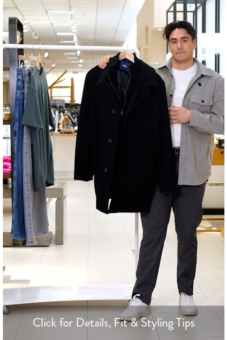 MacBeth Wool Blend Coat with Bib video