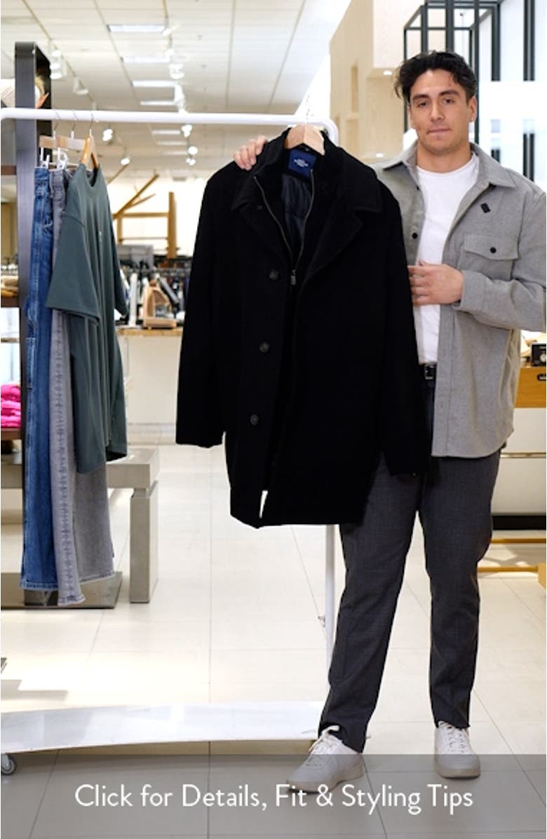 MacBeth Wool Blend Coat with Bib, sales video thumbnail