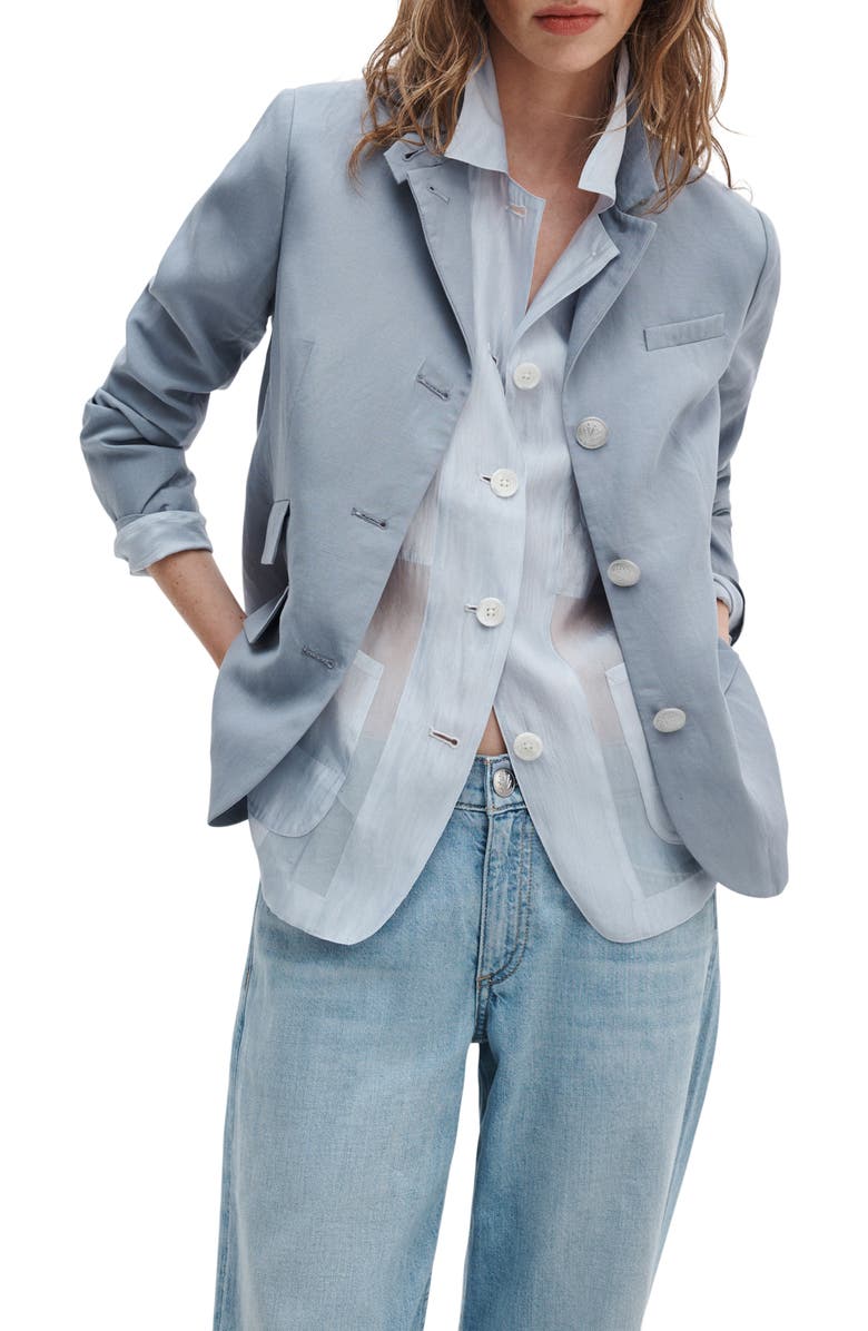 rag & bone Slade Blazer, Main, color, Stone