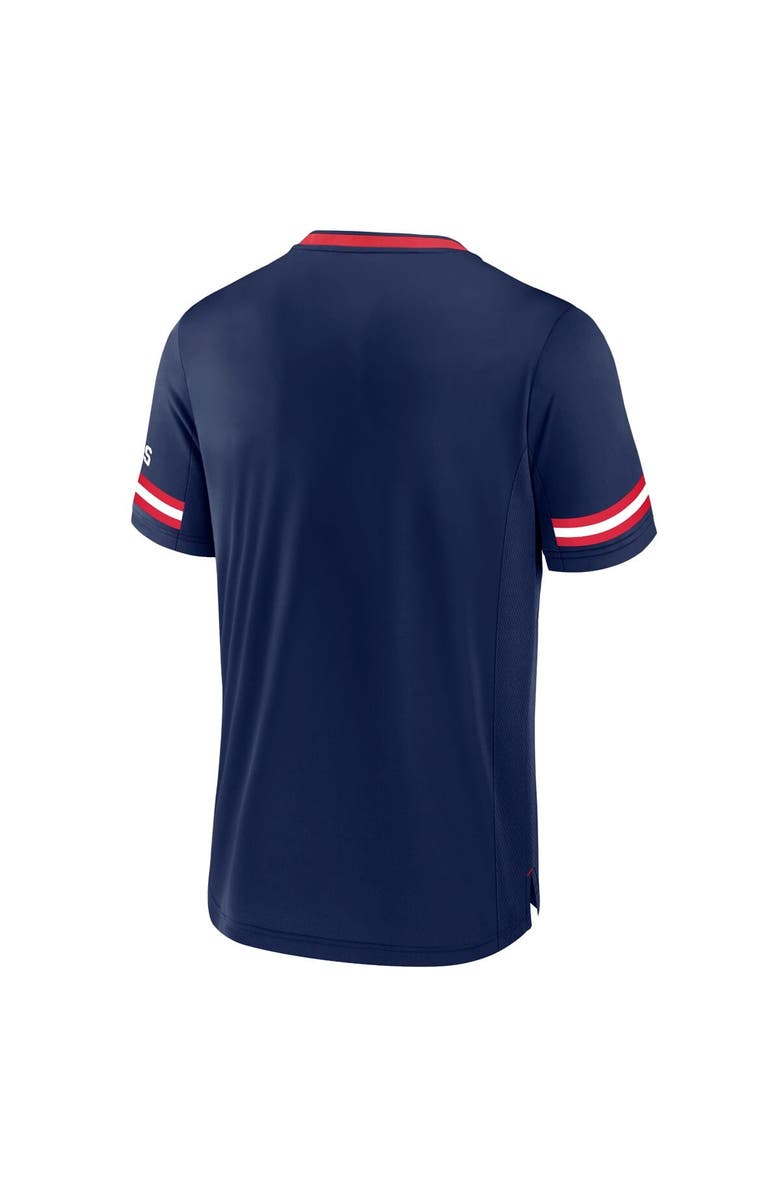 FANATICS Men's Fanatics Navy New England Patriots Stripe Stacking T-Shirt, Alternate, color, Navy