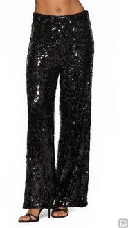 Alexia Admor Illy Wide Leg Sequin Pants
