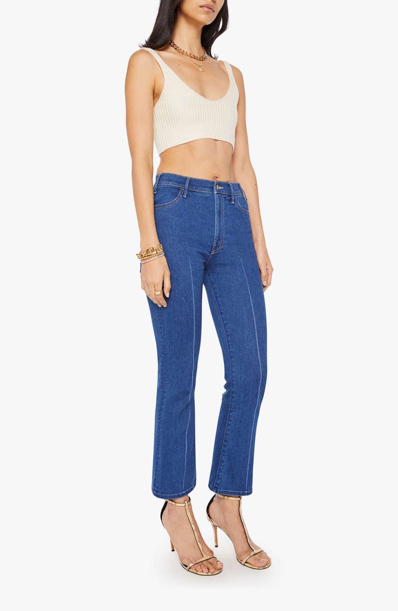 MOTHER The Hustler High Waist Ankle Bootcut Jeans, Alternate, color, Side Gig