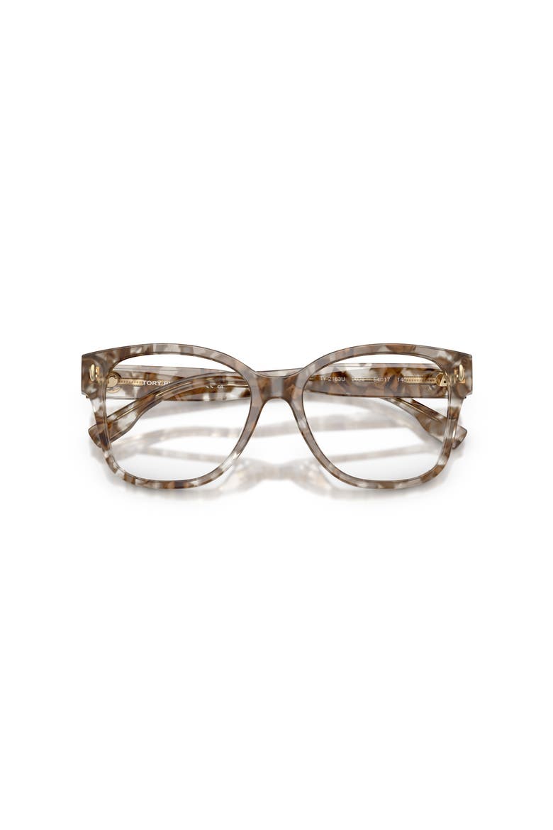 54mm Square optical glasses, Alternate, color, Brown
