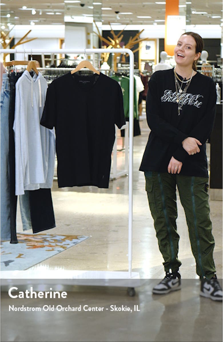 Slim Fit Slub Jersey V-Neck T-Shirt, sales video thumbnail