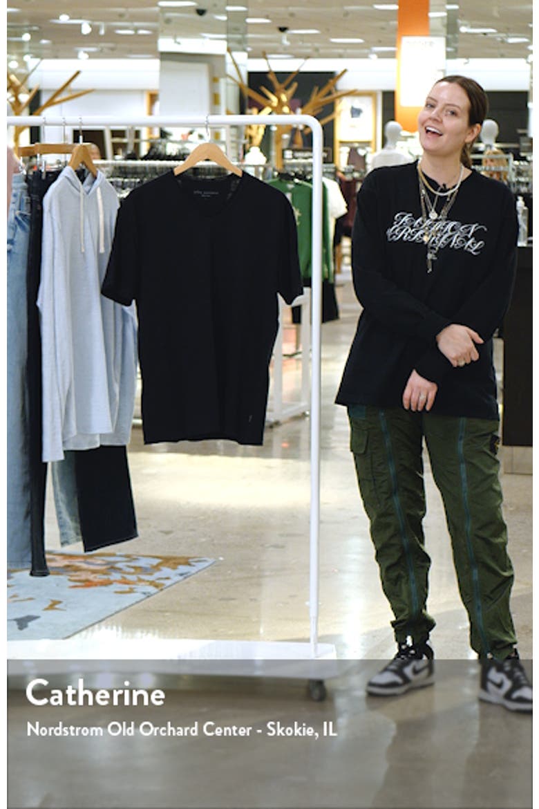 Slim Fit Slub Jersey V-Neck T-Shirt video