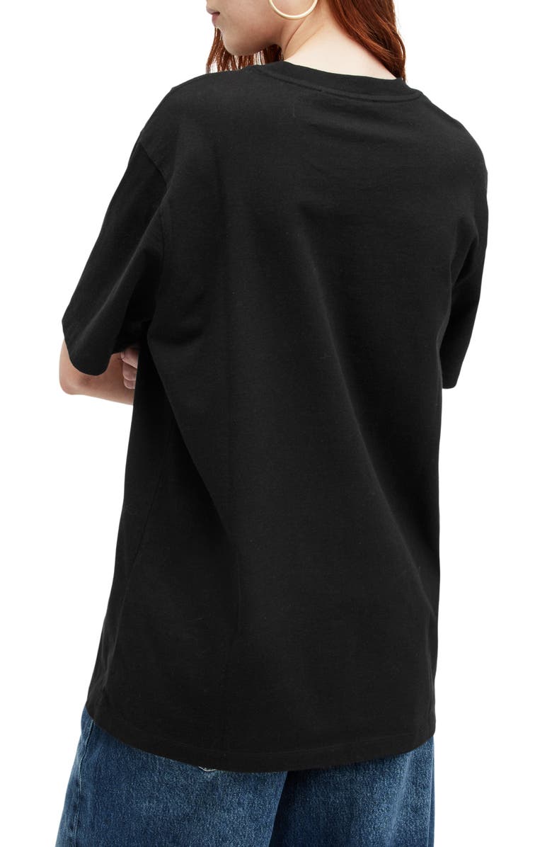 AllSaints Pippa Embroidered Logo T-Shirt, Alternate, color,