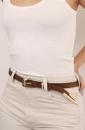 Ettika Liquid Metal Western Buckle Belt