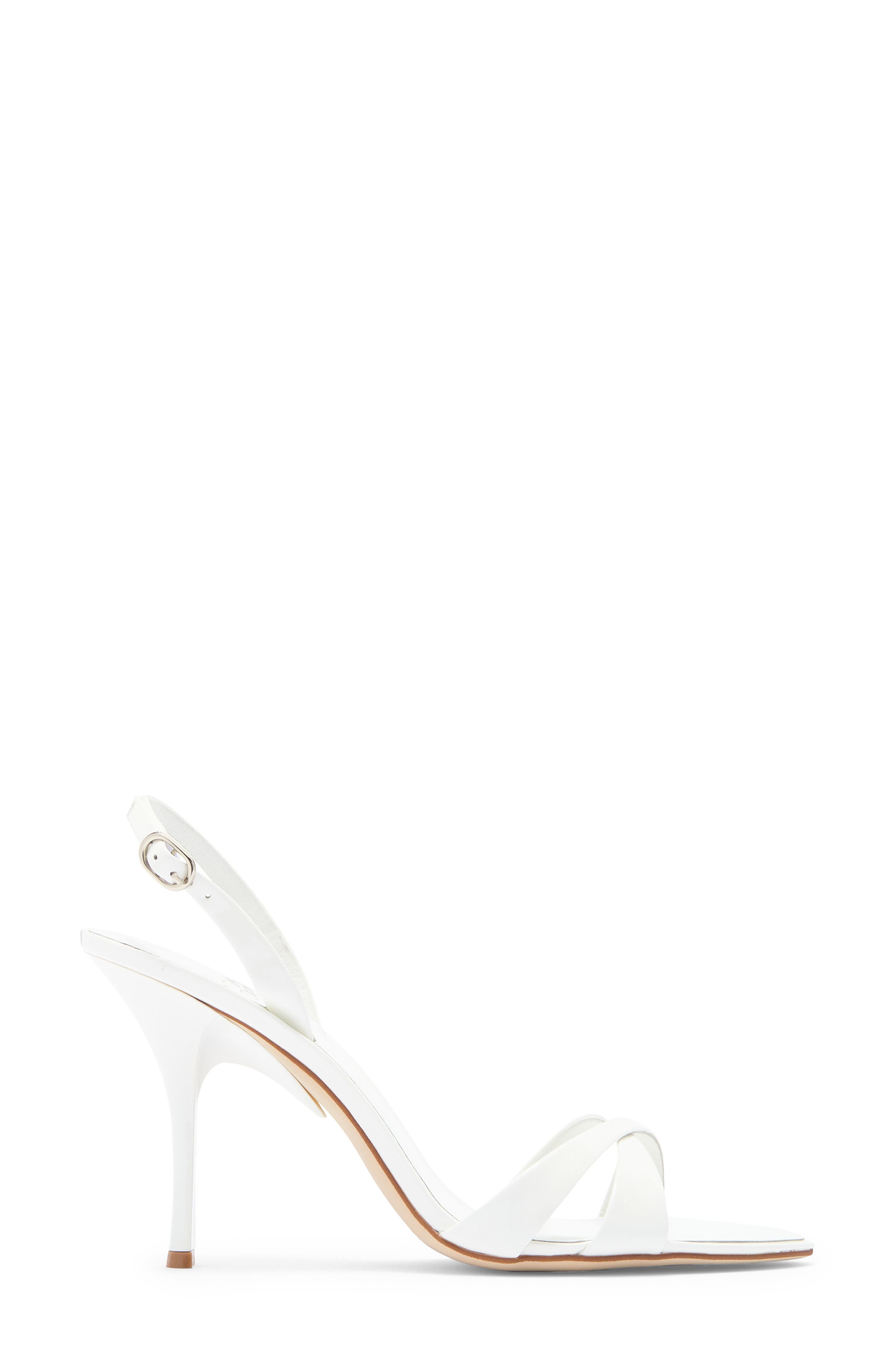 Jeffrey Campbell Marielle Slingback Sandal, Alternate, color, White Patent