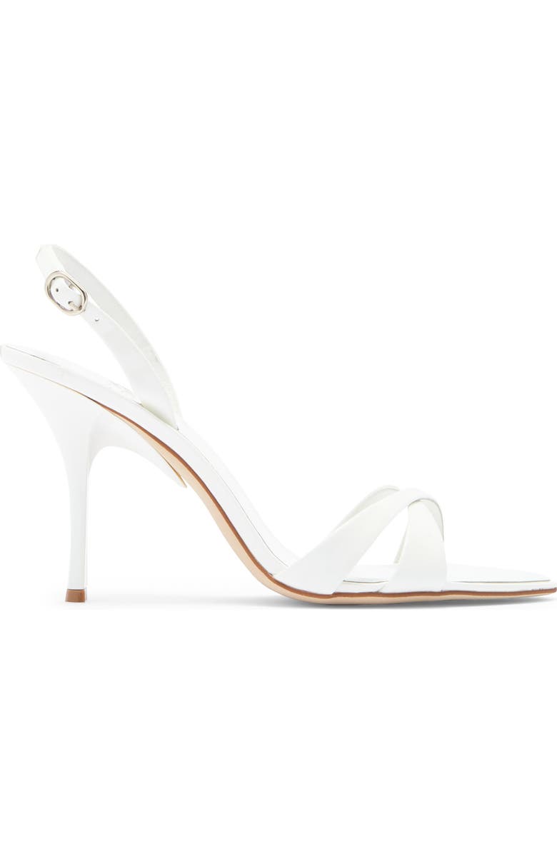 Jeffrey Campbell Marielle Slingback Sandal, Alternate, color, White Patent