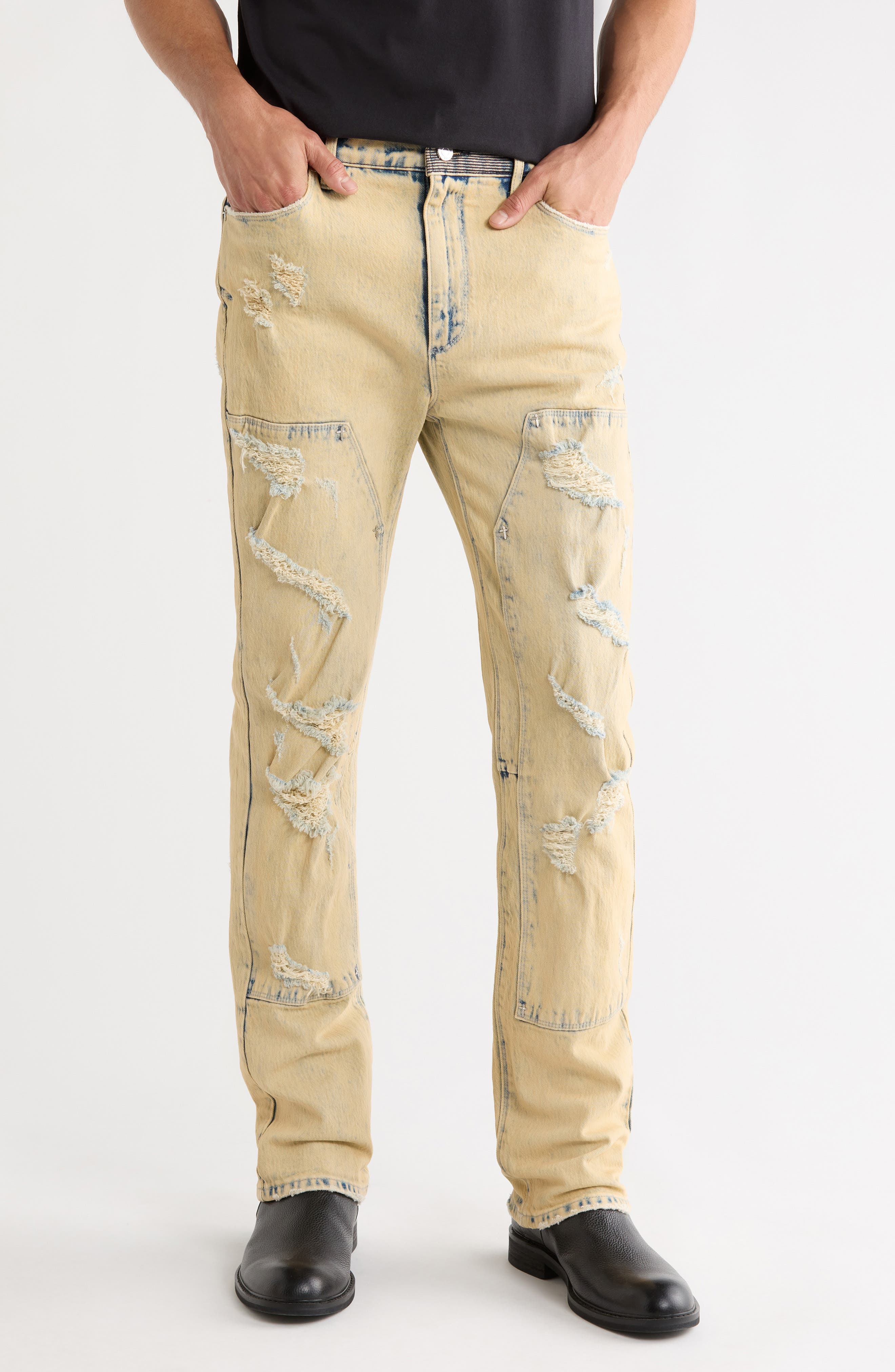 RtA Ricardo Distressed Slim Jeans