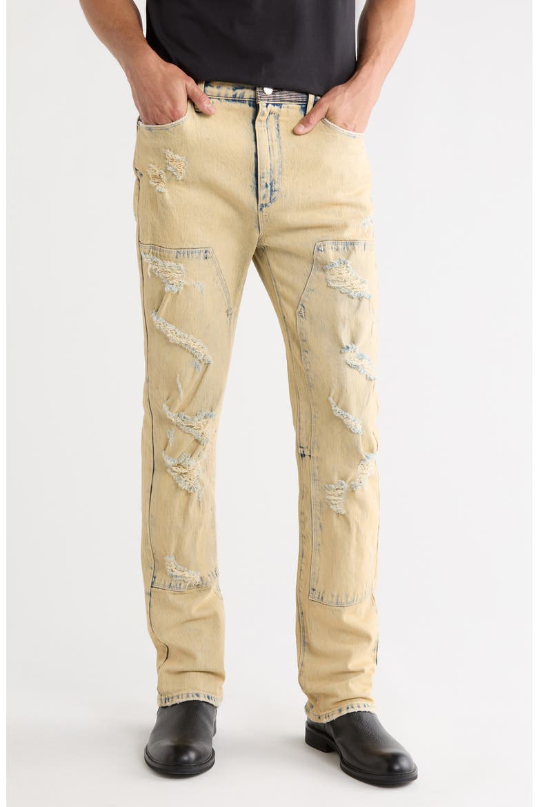 Ricardo Distressed Slim Jeans, Main, color, MOONSTONE