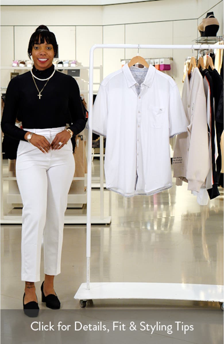 San Lucio Tri Leaf Geo Happy Hour IslandZone<sup>®</sup> Button-Up Shirt, sales video thumbnail