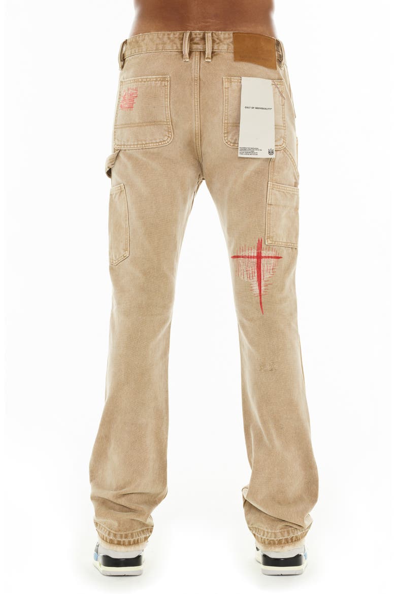 Lenny 603 Carpenter Bootcut Jeans, Alternate, color, KHAKI CANVAS