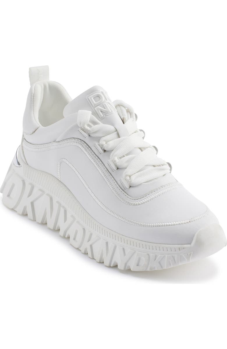 DKNY Lacombe Platform Sneaker, Main, color, White