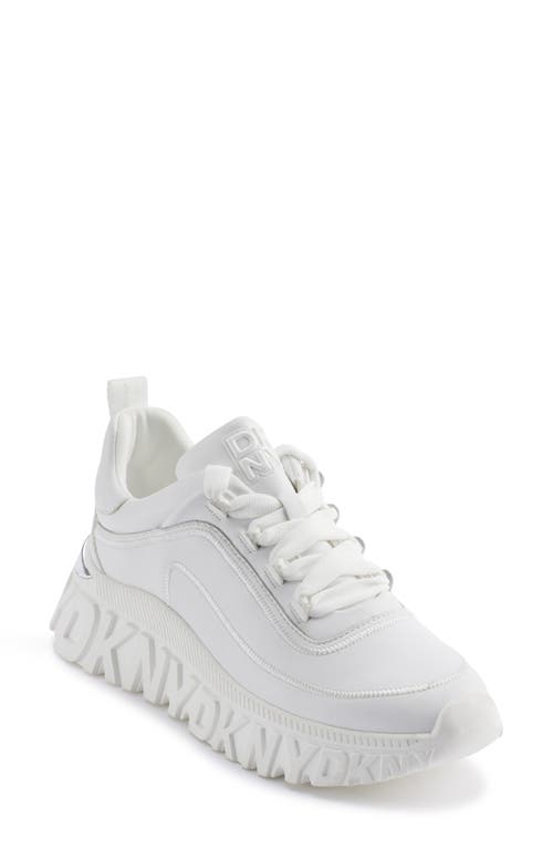 Shop Dkny Lacombe Platform Sneaker In White