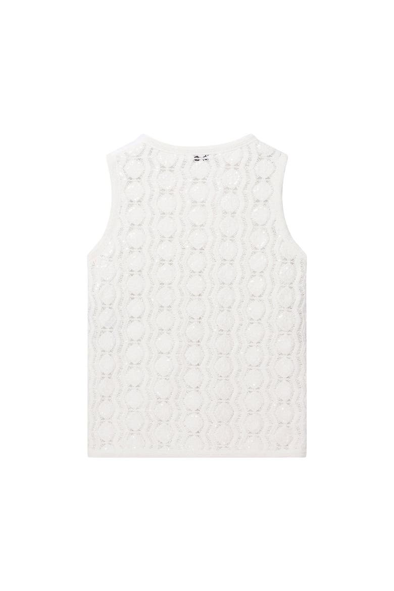 Crochet Sequin Top, Alternate, color, Neutral