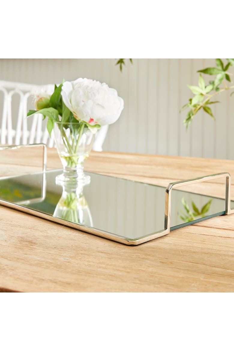 Covina Decorative Tray, Alternate, color, Silver