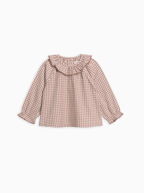 Shirley Poplin Ruffle Collar Shirt (Toddler & Little Kids)
