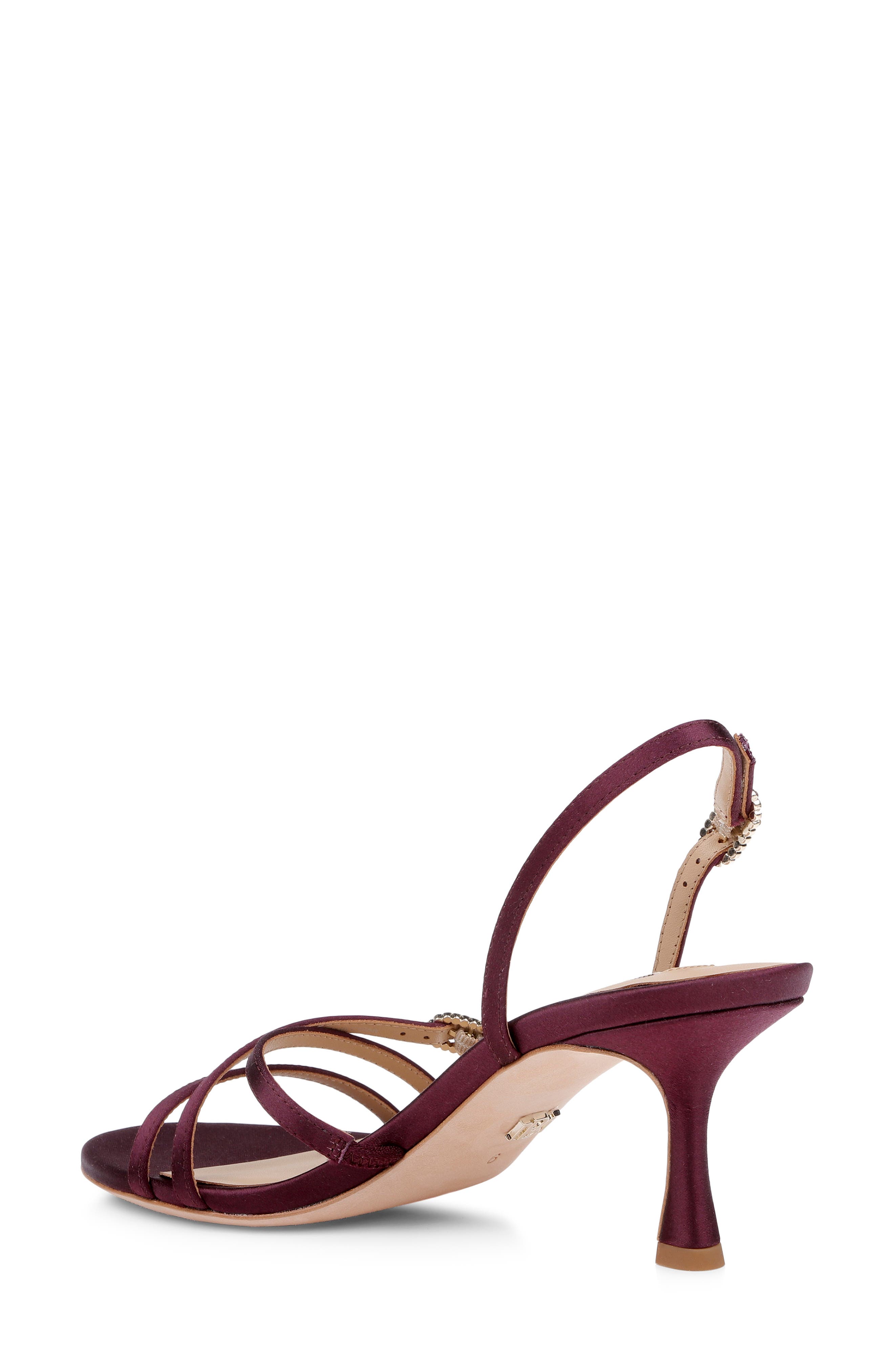 Yukon Slingback Sandal, Alternate, color, CHERRY SATIN