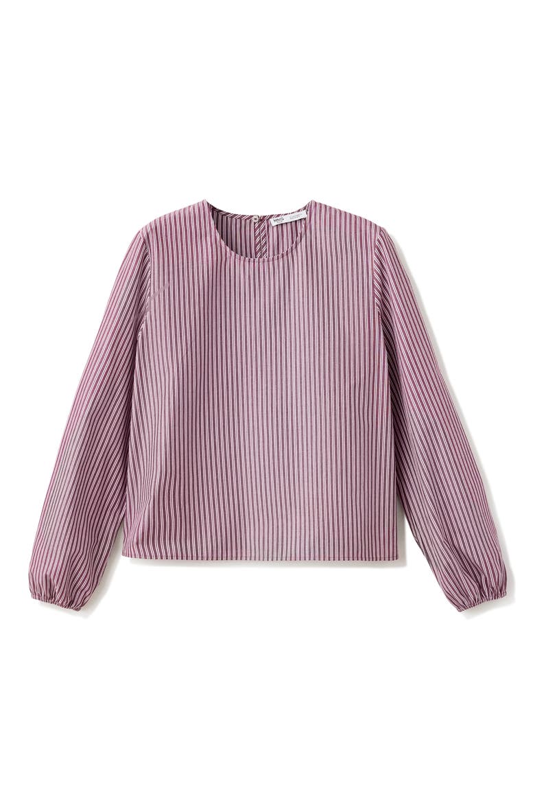 Striped Bandana Cotton Top, Alternate, color, BURGUNDY