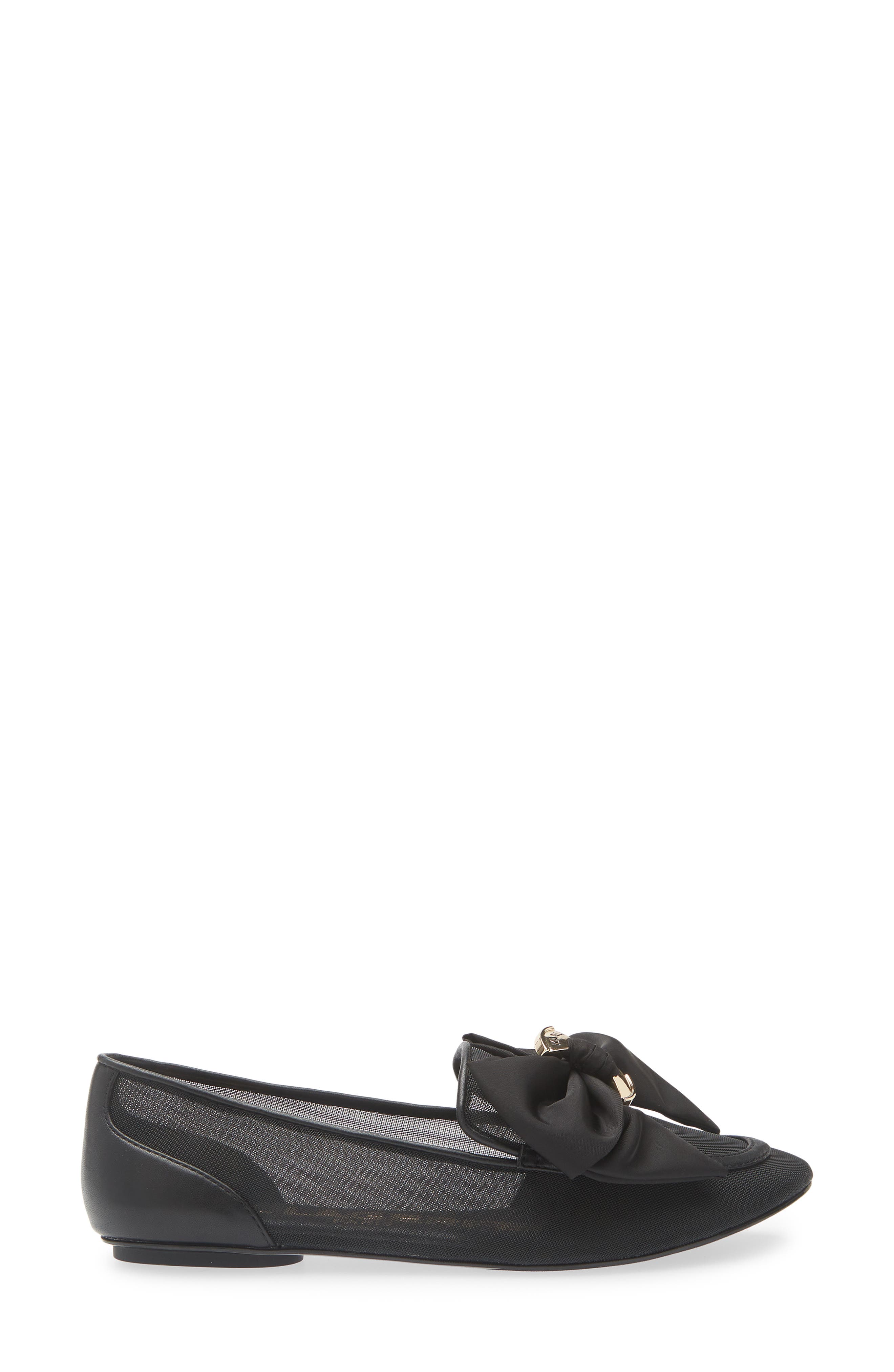 KARL LAGERFELD PARIS Velicity Bow Loafer, Alternate, color, Black
