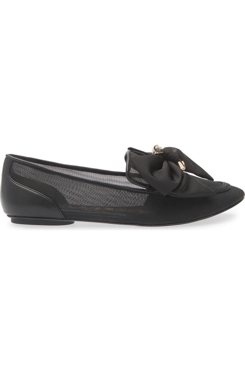 KARL LAGERFELD PARIS Velicity Bow Loafer, Alternate, color, Black