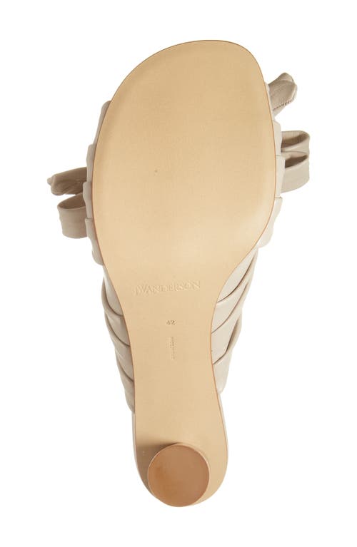 Jw Anderson Bow Sandal In 190 Taupe