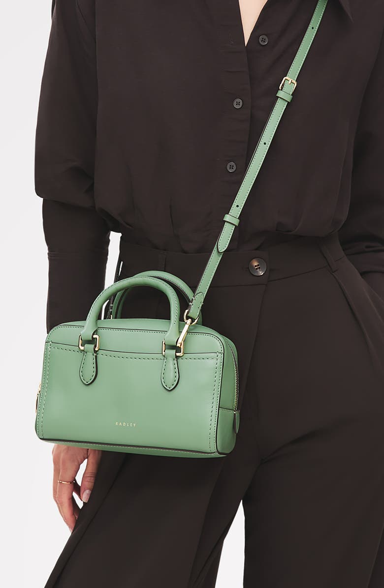 Radley Mini Portland Way Zip Top Handle Bag, Alternate, color, Pistachio