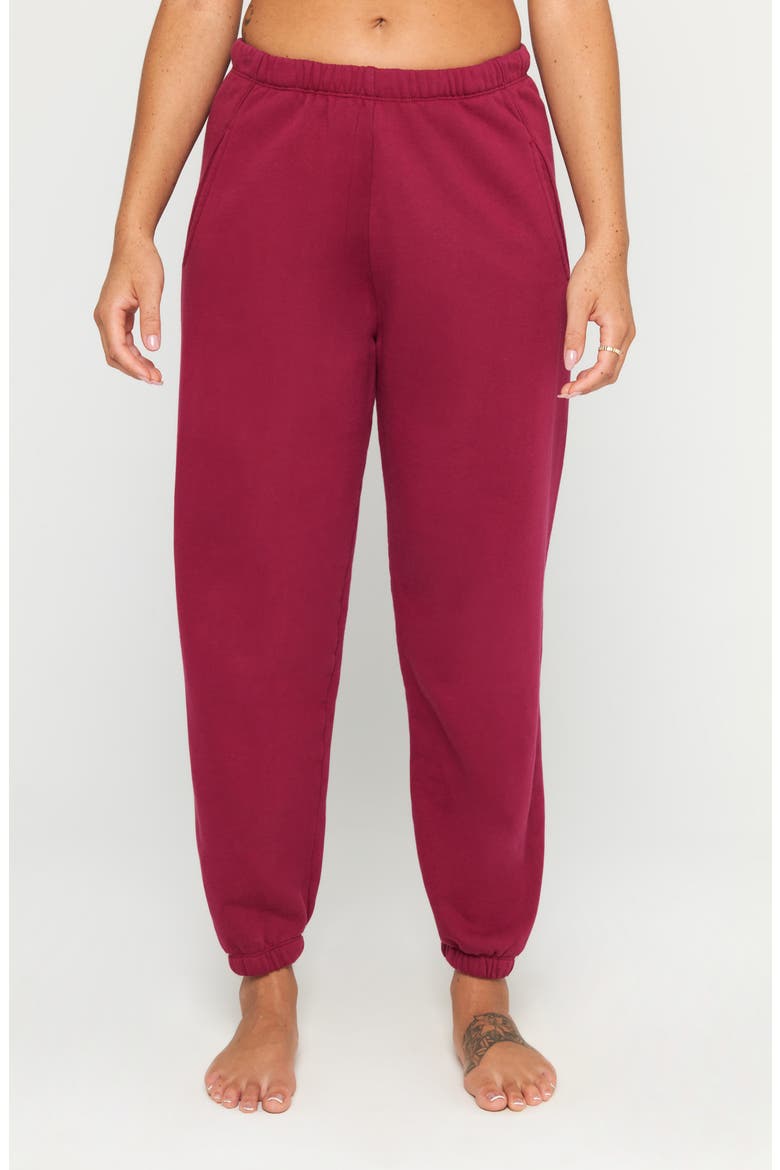Sol Cotton Sweatpants, Main, color, PORT