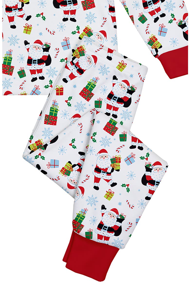 Loose Fit Classic Pajama 2-Piece Set, Alternate, color, Secret Santa
