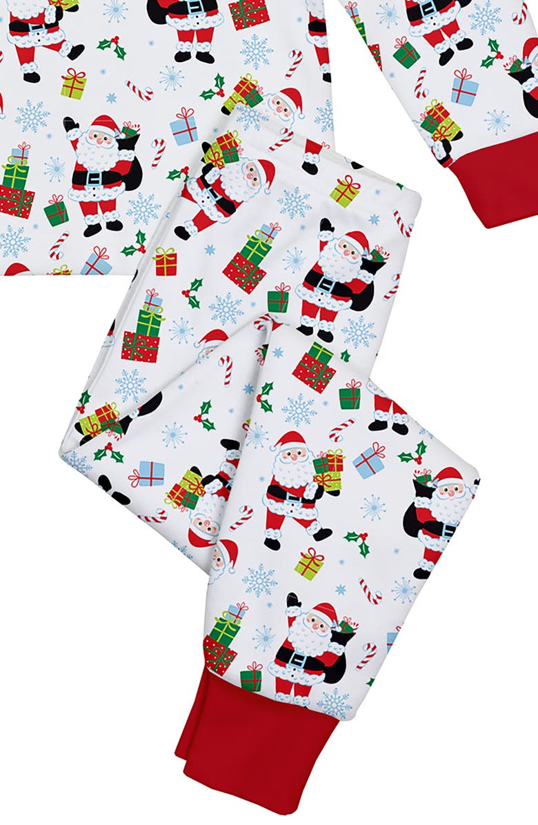 Sara’s Prints Loose Fit Classic Pajama 2-Piece Set, Alternate, color, Secret Santa