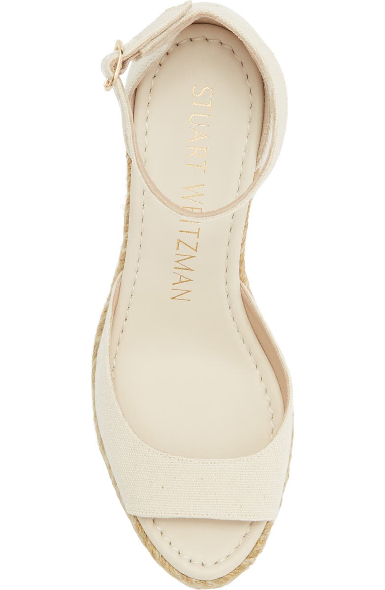 Stuart Weitzman Distia Espadrille Wedge Sandal, Alternate, color, Natural