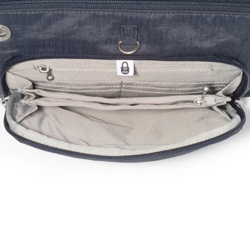 Baggallini Securtex Anti-theft Memento Crossbody Bag In Blue