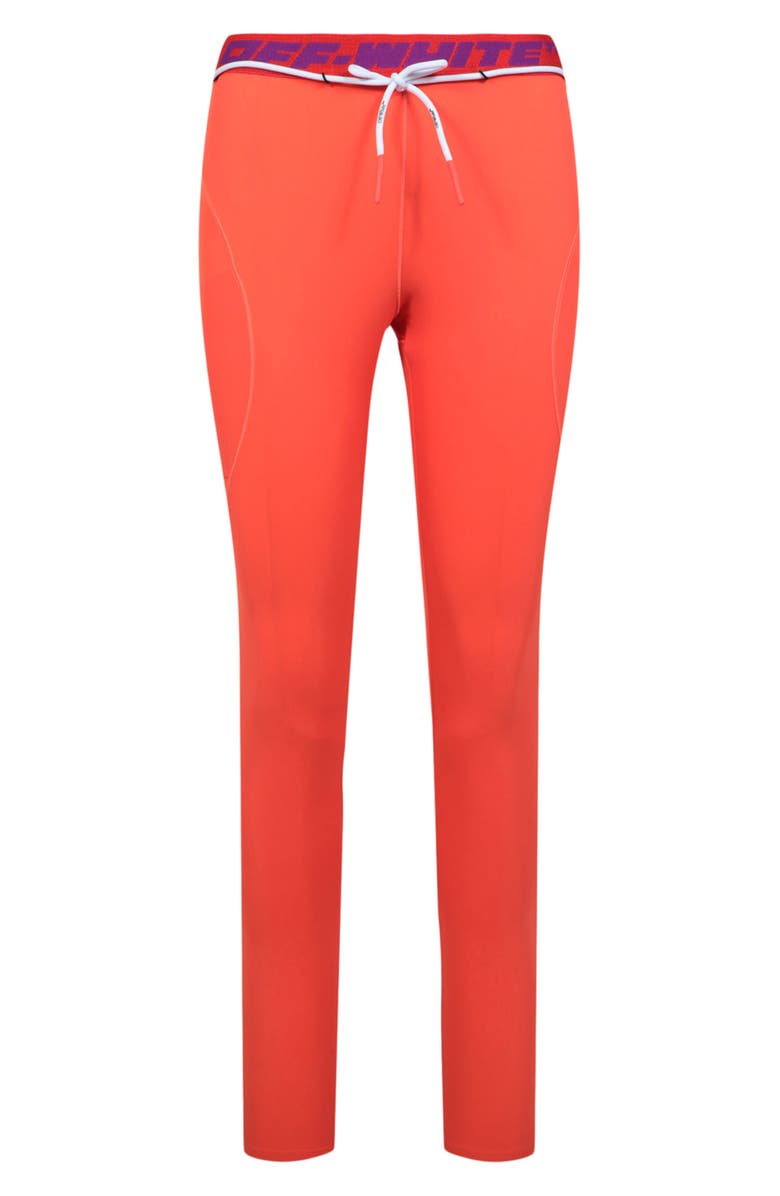 Off-White Logo Band Leggings, Main, color, 