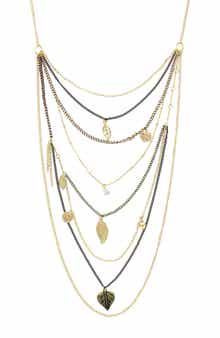 OLIVIA WELLES Laurissa Crystal Layered Necklace