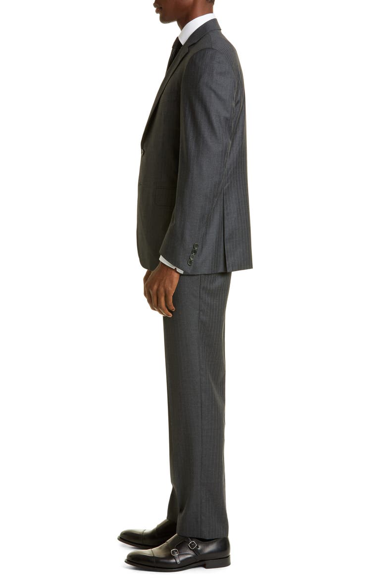 Siena Stripe Wool Suit, Alternate, color, GREY