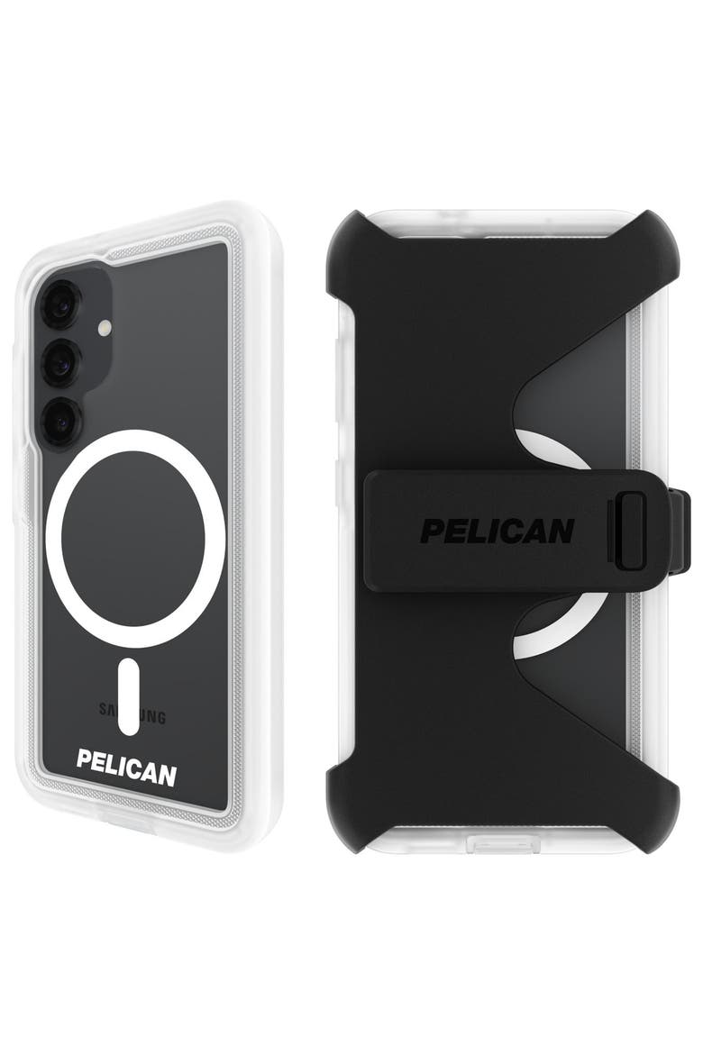 Voyager Case with Magnet and Holster for Samsung Galaxy S25, Alternate, color, Clear