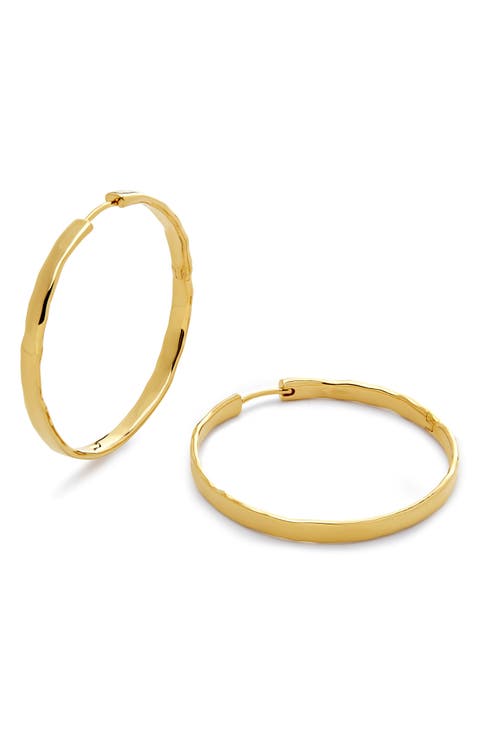 Large Siren Muse Wave Hoop Earrings