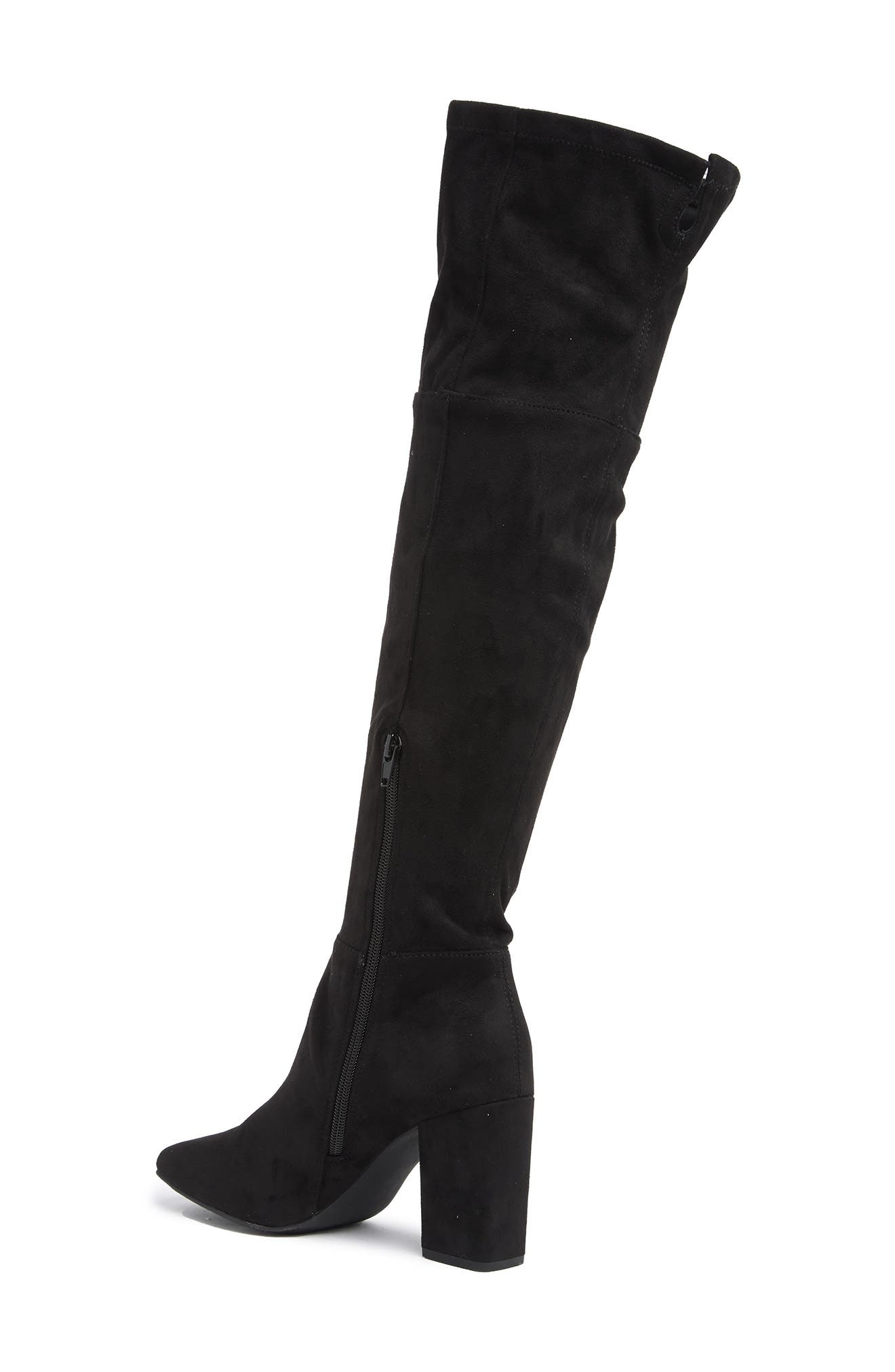 Cali Stretch Over-the-Knee Boot, Alternate, color, BLACK