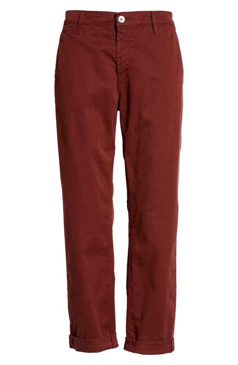AG The Caden Straight Leg Pants, Alternate, color, Dark Sangria