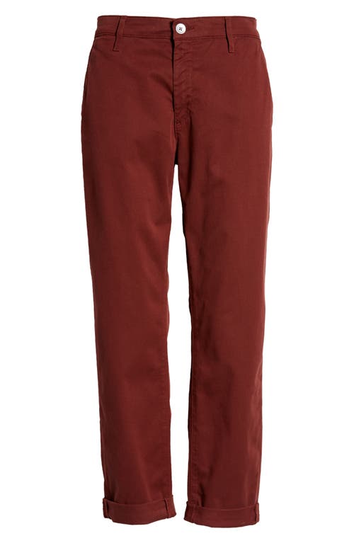 Ag The Caden Straight Leg Pants In Dark Sangria