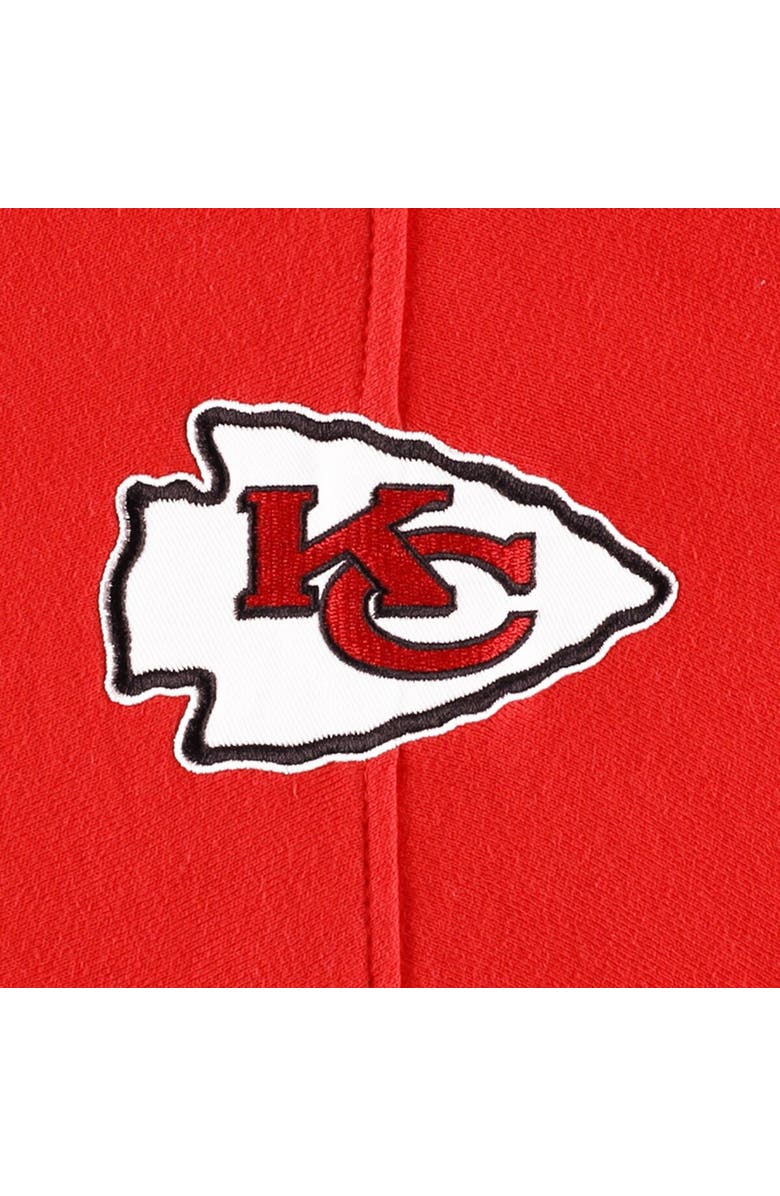 '47 Men's '47 Kansas City Chiefs Heather Gray Gridiron Lace-Up Pullover Hoodie, Alternate, color, Gray