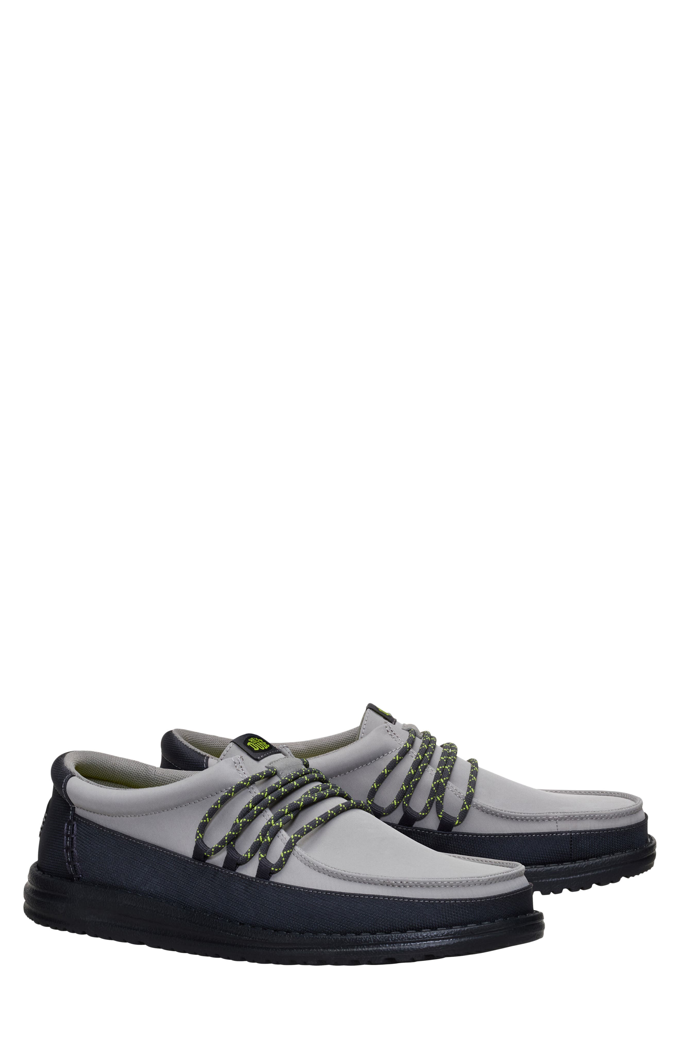 Hey Dude Wally Guard Slip-On, Alternate, color, Black/ Moon Grey